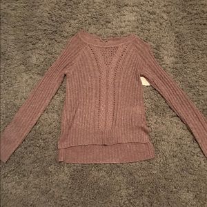 NEVER WORN MAUVE KNITTED SWEATER!